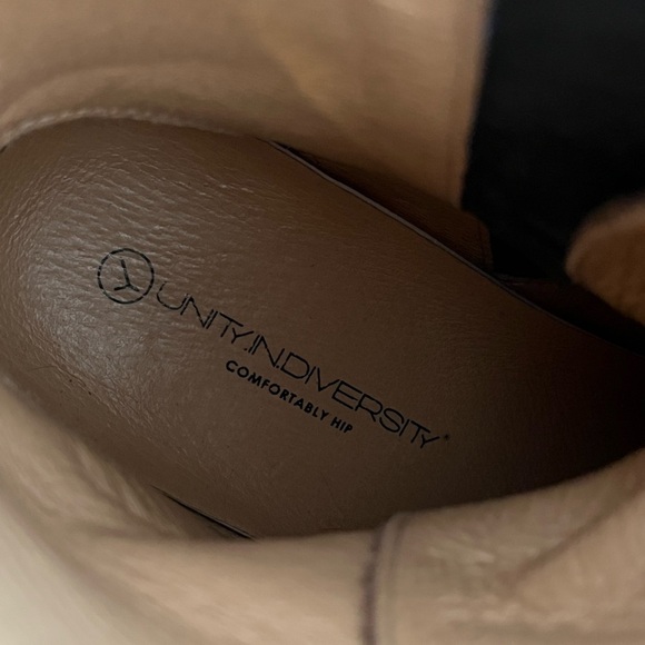 Unity.In.Diversity Liberty Leather patterned Lace Up Side Zipper Boots EU 38 - Picture 7 of 8